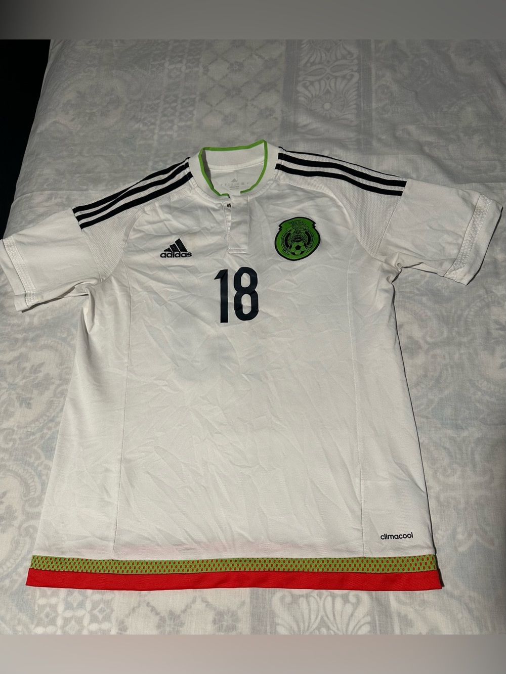 adidas  México 2015-2016Soccer Jersey Andrés Guardado , #18